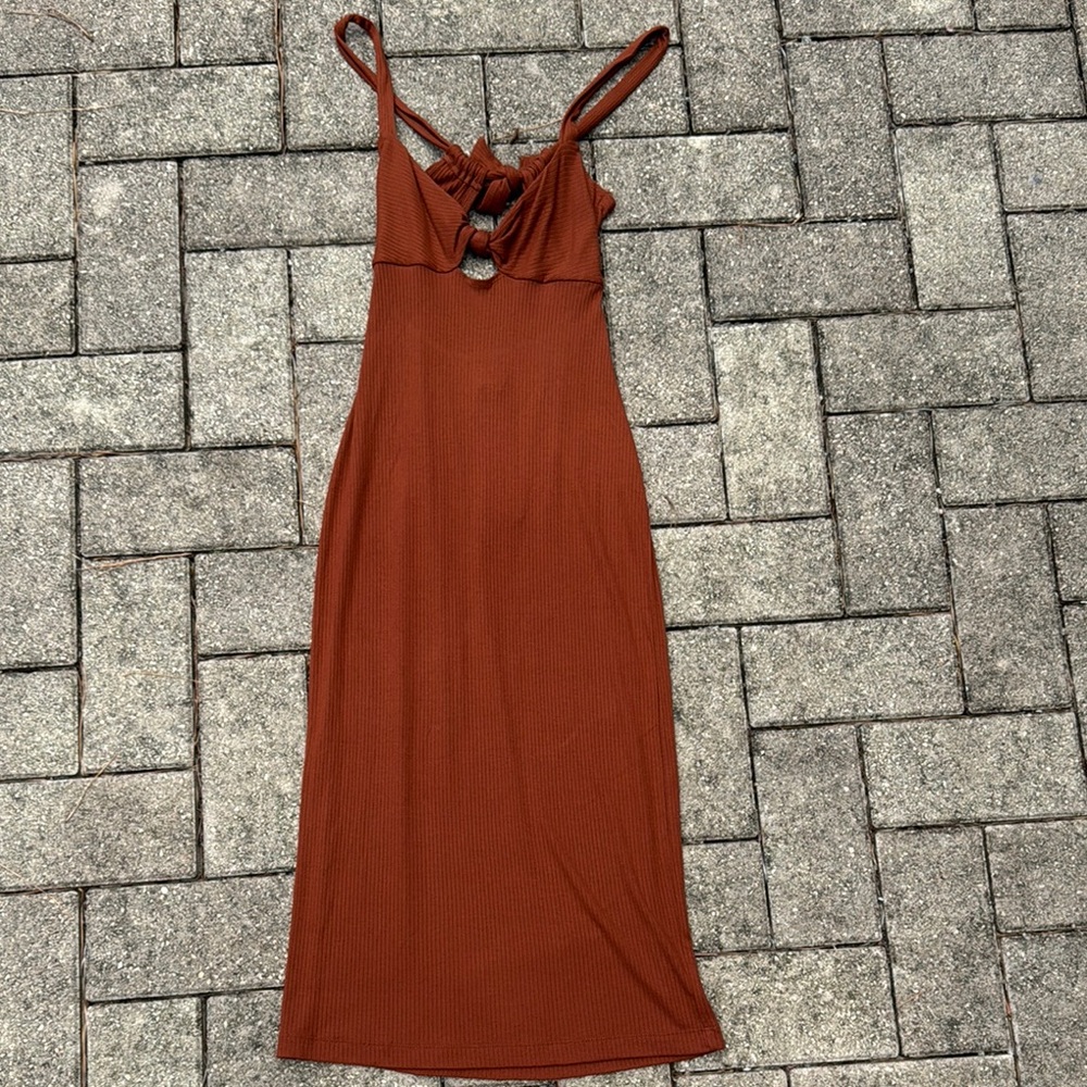 Brown ribbed tank dress L*Space